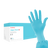 Aqua Source Nitrile Exam Gloves Powder Free, 200/Box (Cranberry)