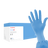 Crave Nitrile Powder-Free Exam Gloves, Light Blue 200/Pkg (Cranberry)