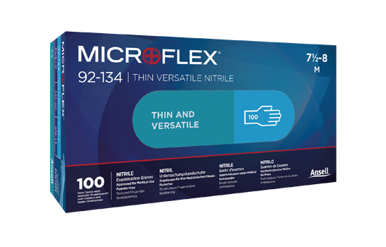 MICROFLEX 92-134 Blue Nitrile (Ansell)