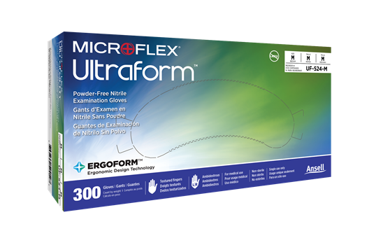 Gloves Microflex Ultraform UF-524 Nitrile 300/Box (Ansell)