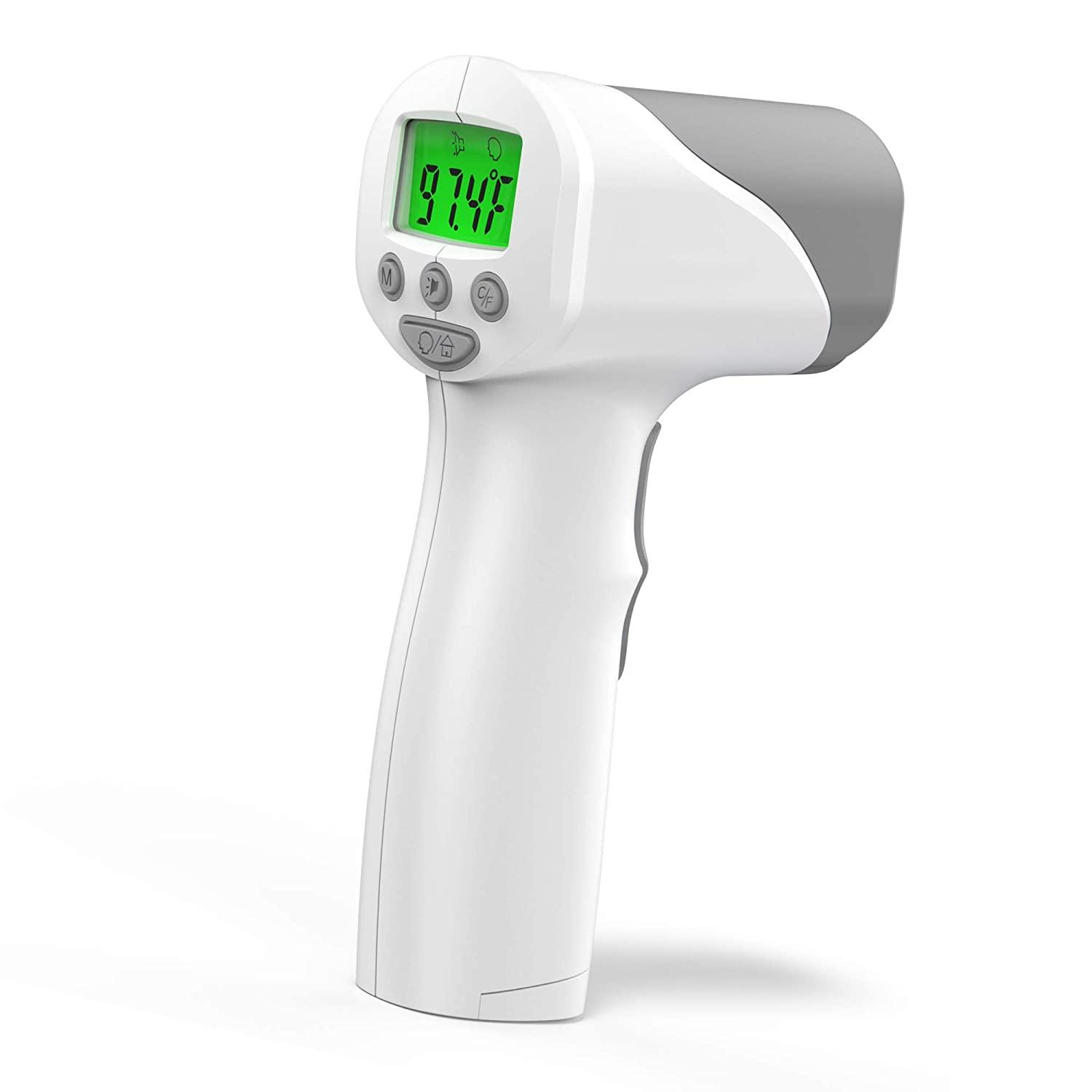 Digital Thermometer - Temperature Gun - termometro Digital for Kids/Baby -  Senior and All Ages - 2 AAA Batteries Included