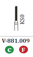 Diamond Burs Round End Cylinder (10) (Sky Choice)