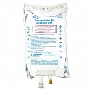 Sterile Water Pouch For Injection (Size: 2 and 000ml Bag and  4/Case )