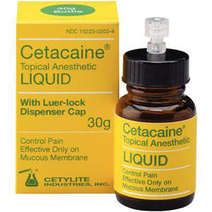 Cetacaine Topical Anesthetic Liquid (Type/Size: 30gm Bottle Rx)