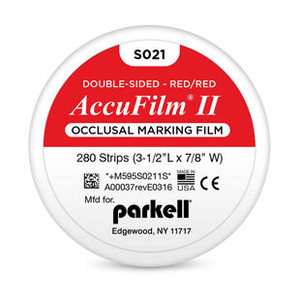 Accu-Film II Double Sided Articulating Film Precut Strips, 280/Pkg