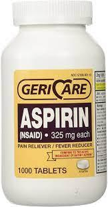 Aspirin Tablets 325mg (Dose: Aspirin and  325 mg and  Tablets  2/Pk (100))