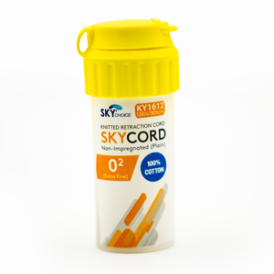 Sky Cord PLAIN 100 % Cotton  (SIZE : Sky Cord Plain #00 (Extra-Fine) BROWN)