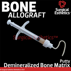 Demineralized Putty Allograft (DBM) (NEW ITEM 10: 1cc Syringe W/Chips)