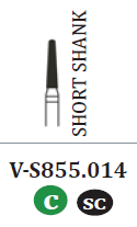 Diamond Burs Round End Taper (10) (Sky Choice)