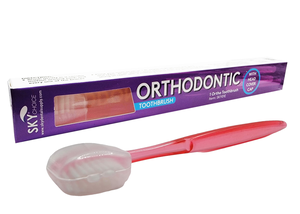 Orthodontic Toothbrushes W/Protective Cap (48/BX) (Sky Choice)