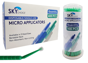 Microbrushes Applicator Brushes 400/Pkg (Sky Choice)