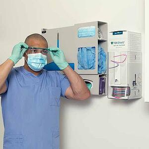 TIDIShield Grab ’N Go™ 25 Eye Shields Dispenser