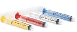 Vista Luer Lock Syringe Color Coded   (Color/Size: Yellow plunger 3cc Pkg of 80)