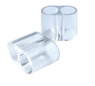 Impression VPS Material Cartridges Connectors Clear 5/bag