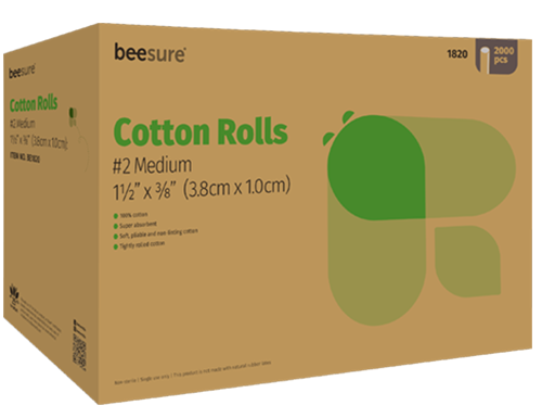 Cotton Rolls, #2 Medium, 1 1/2