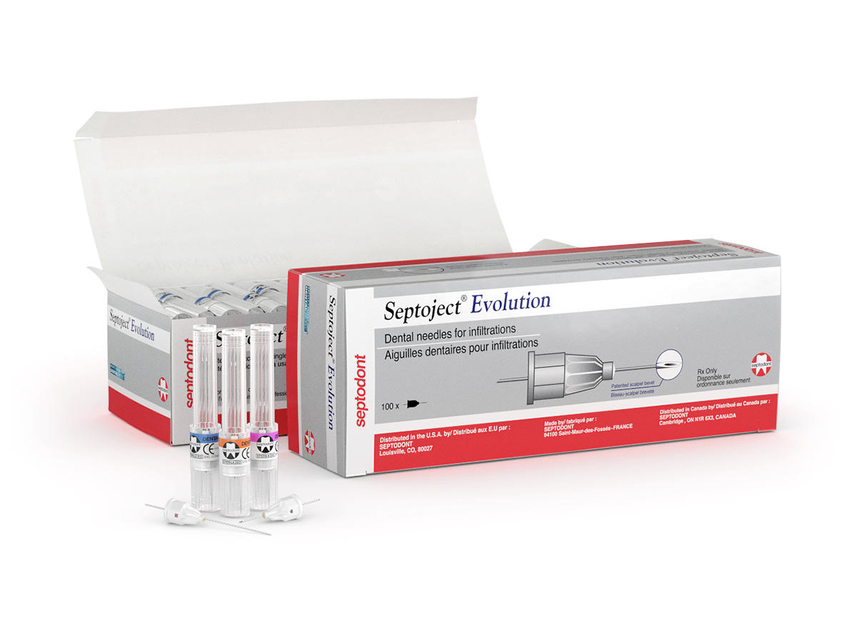 Septoject Evolution Needles Infiltration 100/box